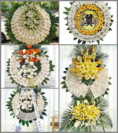 山东青岛黄岛区王台镇大荒村花圈速递